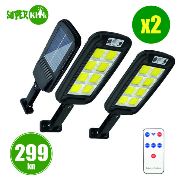 Set Uličnih Solarnih Lampa 240 LED Dioda