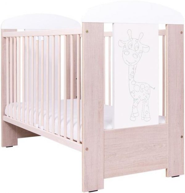 Dječji krevet 120x60 cm Žirafa hrast santana - DREWEX®